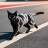 Black cat running across the road .jpeg