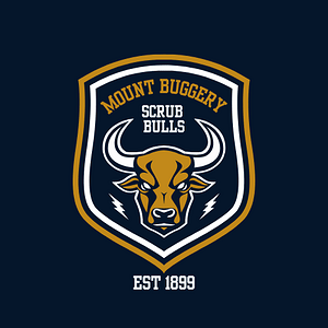 Blue Modern Badge Bull Football Club Logo.png